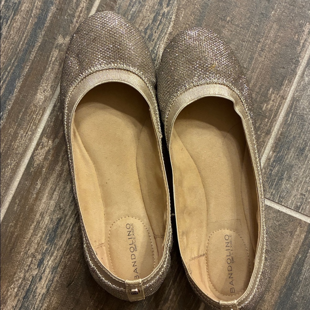 Bandolino glitter ballet flats.  EUC